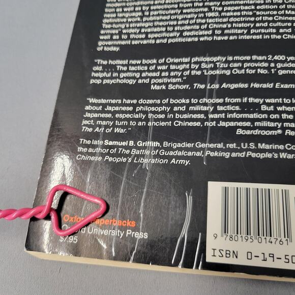Vintage Sun Tzu The Art of War Samuel B. Griffith Oxford Univ Press Paperback - Picture 14 of 16
